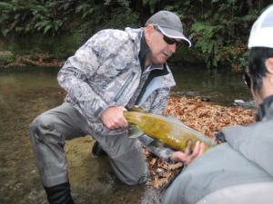 AB posing with 9.25 lb brown