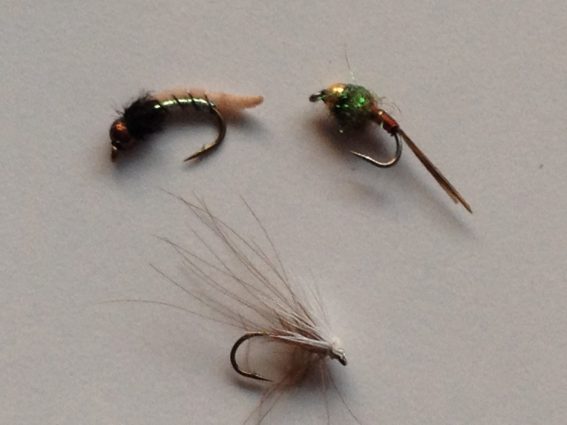 Three successful flies - Tongariro November 2014